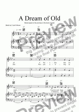 page one of A Dream of Old