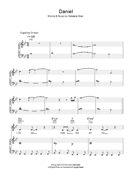 page one of Daniel (Piano, Vocal & Guitar Chords)