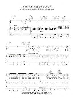 page one of Shut Up And Let Me Go (Piano, Vocal & Guitar Chords)