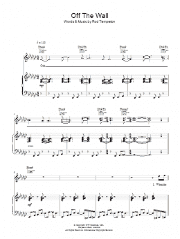 page one of Off The Wall (Piano, Vocal & Guitar Chords)