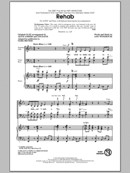page one of Rehab (SATB Choir)