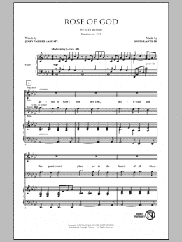 page one of Rose Of God (SATB Choir)