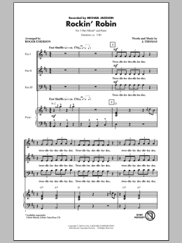 page one of Rockin' Robin (3-Part Mixed Choir)