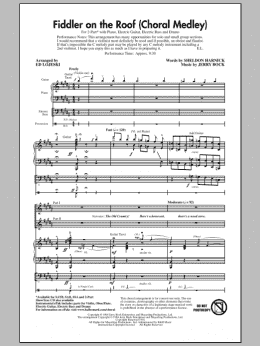 page one of Fiddler On The Roof (Choral Medley) (arr. Ed Lojeski) (2-Part Choir)