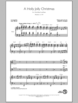 page one of A Holly Jolly Christmas (3-Part Mixed Choir)