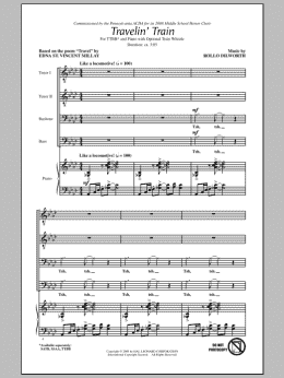 page one of Travelin' Train (TTBB Choir)
