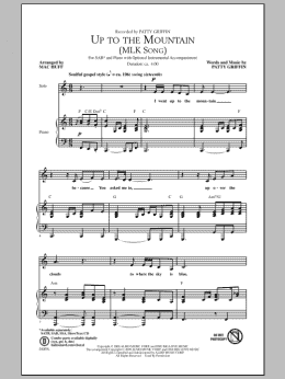 page one of Up To The Mountain (MLK Song) (SAB Choir)