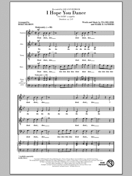 page one of I Hope You Dance (SATB Choir)