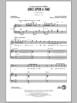 page one of Once Upon A Time (SATB Choir)