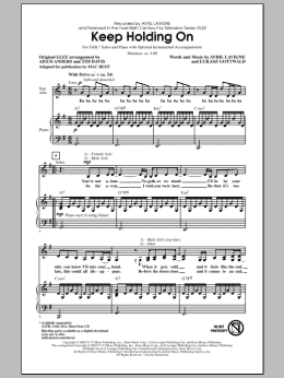 page one of Keep Holding On (SAB Choir)