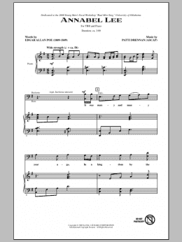 page one of Annabel Lee (TBB Choir)