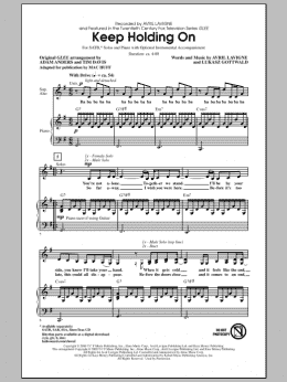 page one of Keep Holding On (SATB Choir)