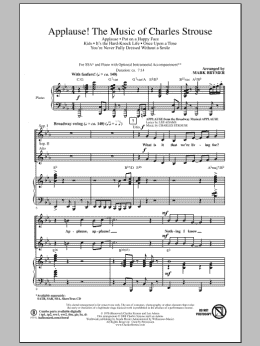 page one of Applause! - The Music of Charles Strouse (SSA Choir)