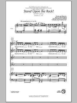 page one of Stand Upon The Rock! (SATB Choir)