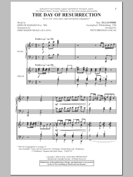 page one of The Day Of Resurrection (SATB Choir)