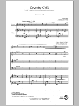 page one of Coventry Child (SAB Choir)