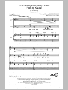page one of Feeling Good (arr. Alan Billingsley) (SAB Choir)