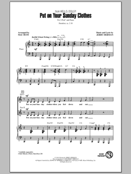 page one of Put On Your Sunday Clothes (2-Part Choir)