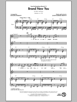 page one of Brand New You (from 13) (SSA Choir)