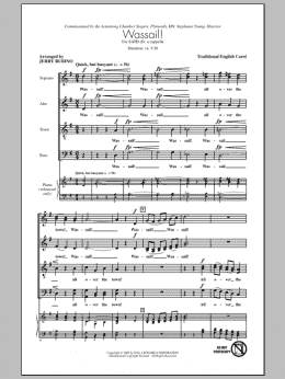page one of Wassail Song (SATB Choir)