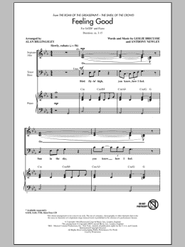 page one of Feeling Good (arr. Alan Billingsley) (SATB Choir)