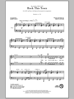 page one of Rock This Town (SAB Choir)
