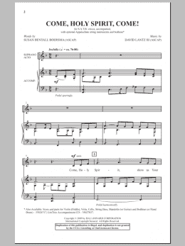 page one of Come, Holy Spirit, Come! (SATB Choir)