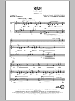 page one of Solitude (SATB Choir)