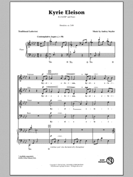 page one of Kyrie Eleison (SATB Choir)