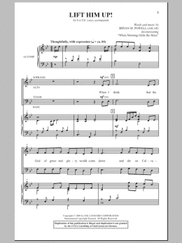 page one of Lift Him Up! (SATB Choir)