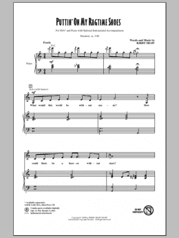 page one of Puttin' On My Ragtime Shoes (SSA Choir)
