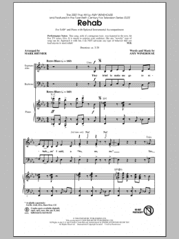 page one of Rehab (SAB Choir)
