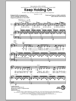 page one of Keep Holding On (SSA Choir)