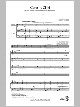 page one of Coventry Child (SATB Choir)