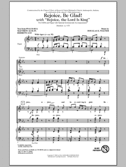 page one of Rejoice, Be Glad! (with Rejoice, The Lord Is King) (SATB Choir)
