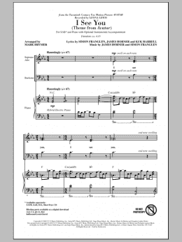 page one of I See You (Theme from Avatar) (SAB Choir)