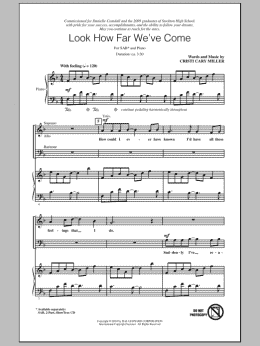 page one of Look How Far We've Come (SAB Choir)