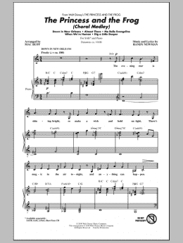 page one of The Princess And The Frog (Choral Medley) (SAB Choir)