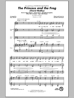 page one of The Princess And The Frog (Choral Medley) (SATB Choir)