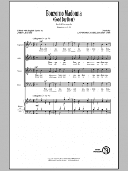 page one of Bonzorno Madonna (Good Day Dear) (SATB Choir)