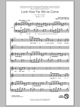 page one of Look How Far We've Come (2-Part Choir)
