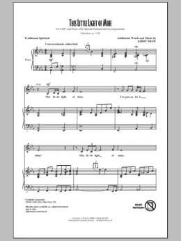 page one of This Little Light Of Mine (SAB Choir)