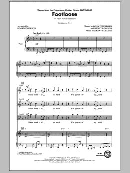 page one of Footloose (3-Part Mixed Choir)