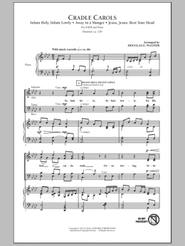 page one of Cradle Carols (SATB Choir)