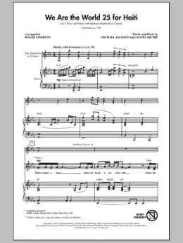 page one of We Are The World 25 For Haiti (2-Part Choir)