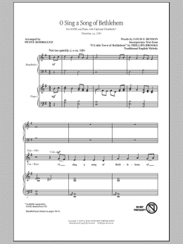 page one of O Sing A Song Of Bethlehem (SATB Choir)