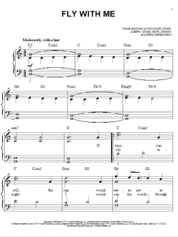 page one of Fly With Me (Easy Piano)