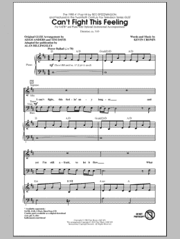 page one of Can't Fight This Feeling (from Glee) (adapt. Alan Billingsley) (SATB Choir)