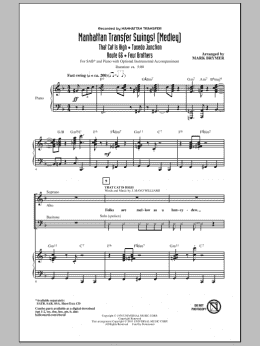 page one of Manhattan Transfer Swings! (Medley) (SAB Choir)