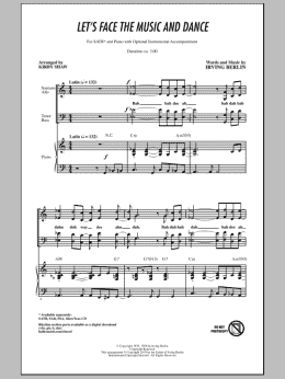 page one of Let's Face The Music And Dance (SATB Choir)